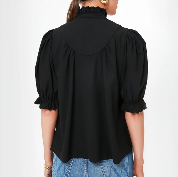 Pomander Palace Selena Black Blouse XS - Picture 7 of 7